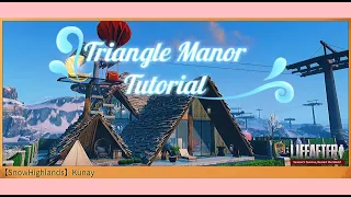 Blueprint Triangle Manor Single Manor Life After Tutorial