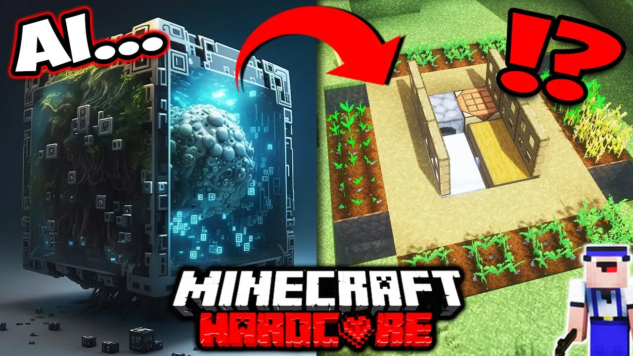 Minecraft HARDCORE - Can AI Help me get My BEST EVER Start in Survival? (Chat GPT)