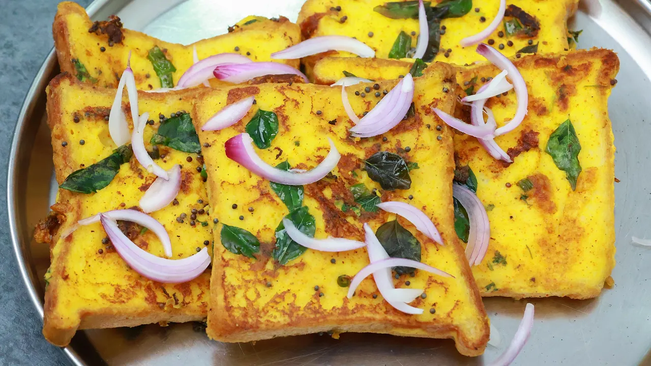 Breakfast in 5mins      5      Dahi Toast Recipe in Telugu #breakfast