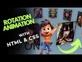 Rotation Animation Website made with HTML CSS Part 2