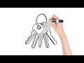 Drawing a bunch of keys easy drawing