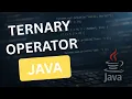 Ternary Operator in Java Java Tutorial