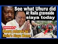 Lagu What media won’t show you‼️See Uhuru’s surprising act at Raila’s grave just a day after the burial