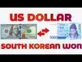 US Dollar To South Korean Won Exchange Rate Today USD To KRW Dollar To Won