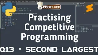Q13 - Second Largest Sharping Skills CPinPython