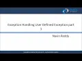 Java Exception Handling User Defined Exception Part-1