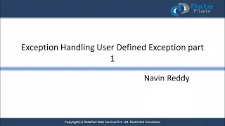 Java Exception Handling User Defined Exception Part-1