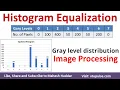 Histogram Equalization Solved Example Gray level distribution Image Processing by Mahesh Huddar