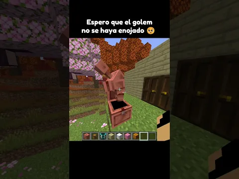 Una "Pequeña" sorpresa al golem de Minecraft 🤭