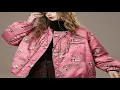 ELFSACK 2025 Winter New Arrivals Casual Vintage Panda Bamboo Print Chinese Style Down Jacket For