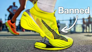 i ran a marathon in banned shoes