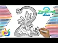 Zootopia 2 coloring page Coloring Zootopia 2 Characters Satisfying Coloring
