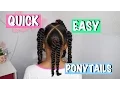 Lazy Day Ponytails Quick Easy Little Girls Hairstyles