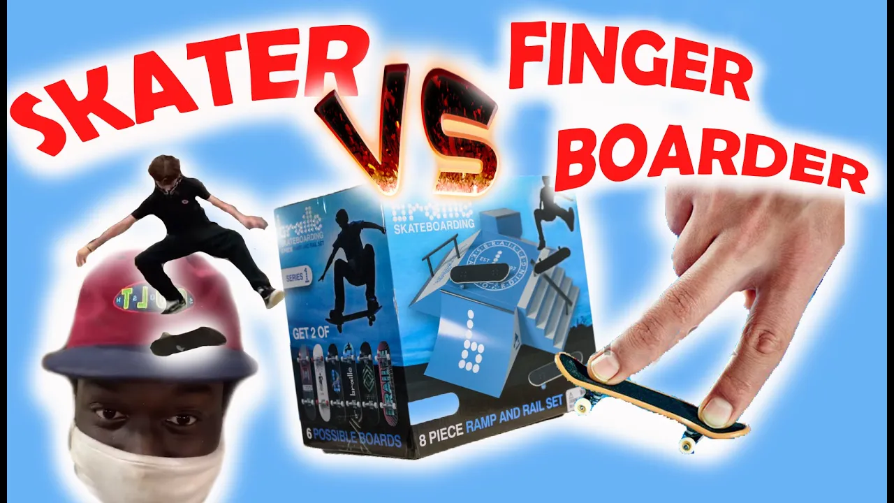 SKATER VS FINGERBOARD?!?!