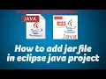 How to add Ojdbc6 jar to eclipse projct Oracle Database to java eclipse connectivity