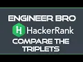 Compare the Triplets HackerRank Problem Solution