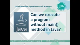 Can we execute a java program without main method Static Block
