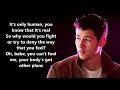 Download Lagu Jonas Brothers  -  Only Human Lyrics