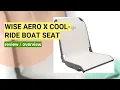 Review of the Wise Aero X Cool-Ride High Back Boat Seat - Comfort and Durability Tested