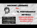Performance Metrics Explained Understanding Model Evaluation Metrics in ML ML