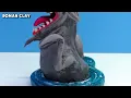 Making Hand Sea Monster and We Swam too Far in the Ocean | Clay Tutorial