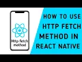 how to use http request using fetch in react native react native tutorial for beginners in hindi