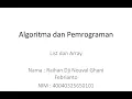 4 List dan Array I Praktikum Algoritma Dan Pemrograman
