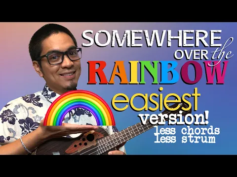Download MP3 Somewhere Over the Rainbow Iz Ukulele Tutorial Easiest Version