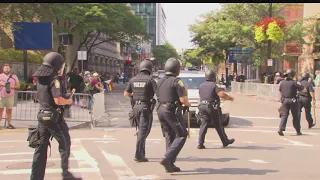 Trans rights activists protesters outside Boston Children s Hospital prompt police presence