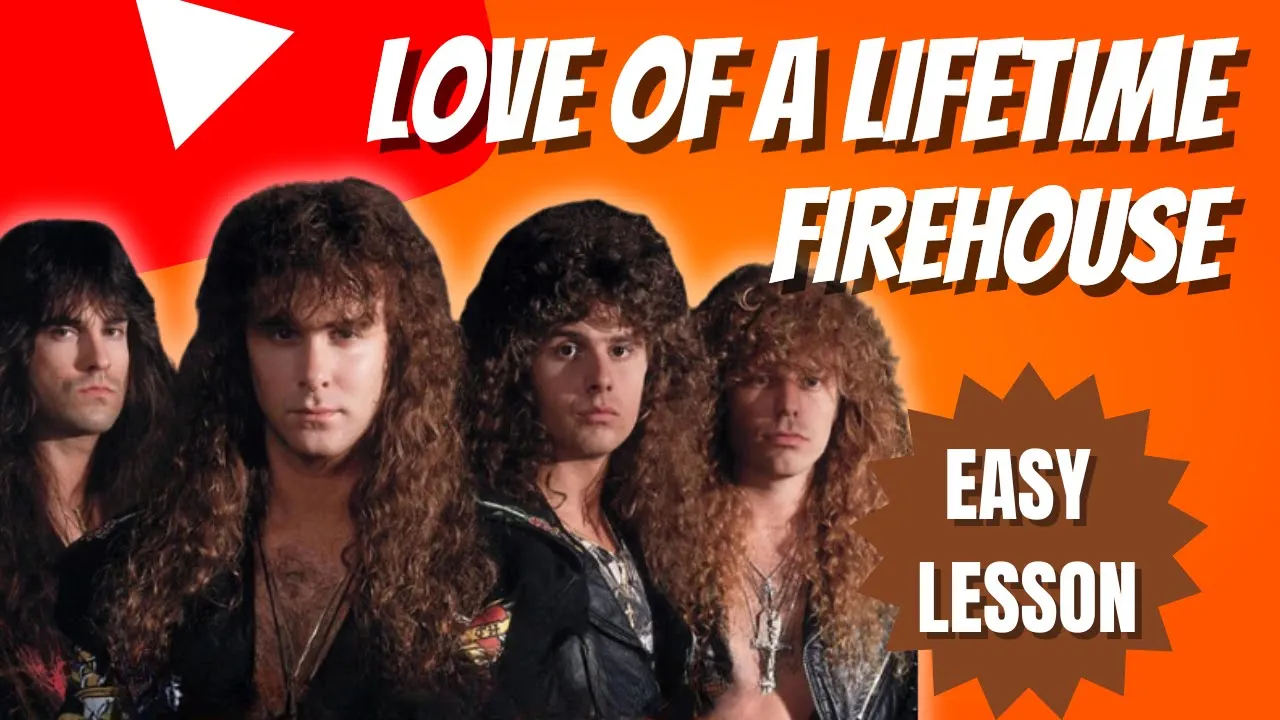 How to play "Love Of A Lifetime" by Firehouse on acoustic guitar | Chords Included