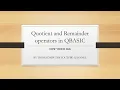 Quotient and Remainder Operators in QBASIC ThinkComputer