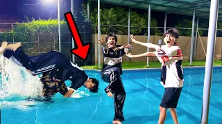 We Started a PRANK WAR in the SWIMMING POOL😱