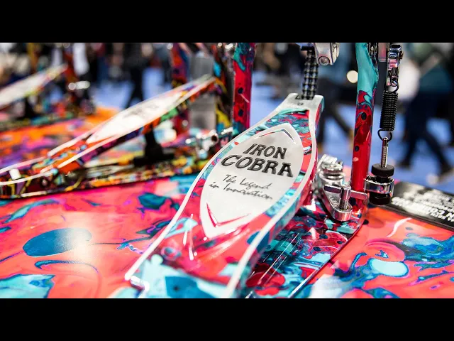 Pedal Duplo Tama Iron Cobra Limited 50th Anniversary Marble