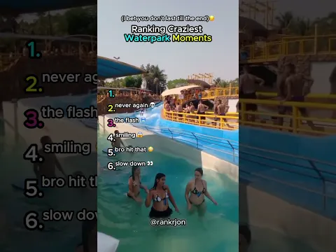 Ranking The Craziest Waterpark Moments 💦😭
