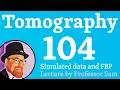 X-ray tomography 104 simulation and sinogram