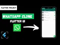 Flutter Chat App UI Design Tutorial WhatsApp Clone