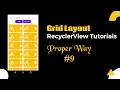 Display Recyclerview as GridView Android Studio Tutorials