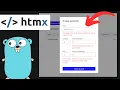 Forms And Validation With Golang Templ And HTMX