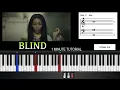 SZA BLIND 1 Minute Piano Tutorial