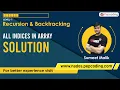 All Indices in Array - Solution Recursion Data Structures and Algorithms in JAVA