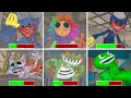 Download Lagu Poppy Playtime Chapters 1 to 4 Every Chase Scene Displayed With Visible Healthbars in Bright Mode