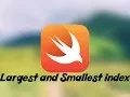 Swift tutorial The index of largest and Smallest value in an array