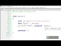 C - Pointer to an array