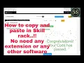 how to copy paste in skill rack skill rack copy and paste tips and tricks ss channel
