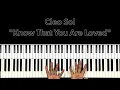 Cleo Sol "Know That You Are Loved" Piano Tutorial