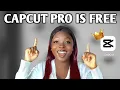 How to get CAPCUT PRO for FREE!