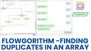 Flowgorithm - Finding Duplicates in an Array