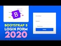 How to create login form using bootstrap 5 - Bootstrap 5 login form