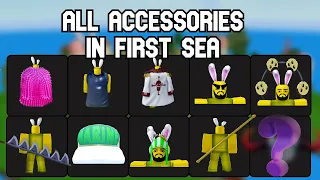 All Accessories in First Sea Blox Fruits