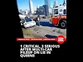 1 critical 3 serious after multi-car pileup on LIE in Queens